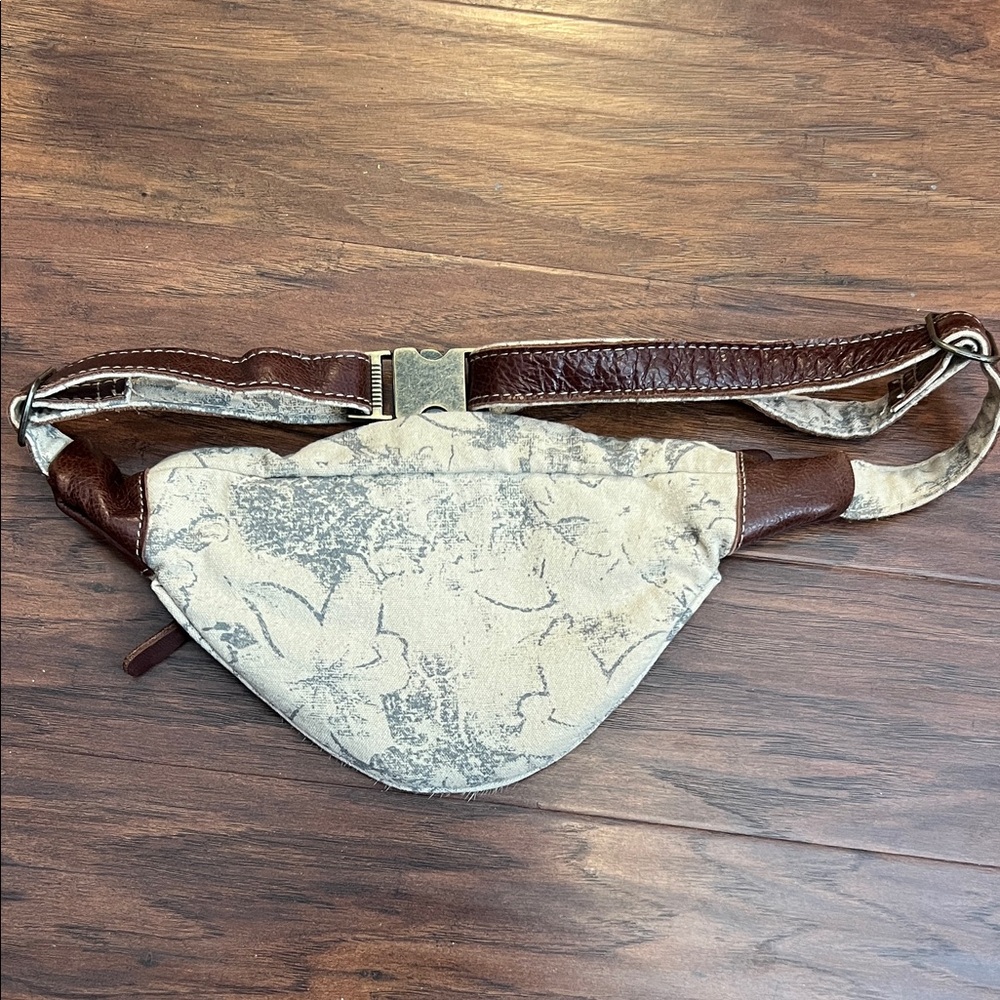 Myra Bag Brown and Cream Belt Bag - Picture 3 of 6